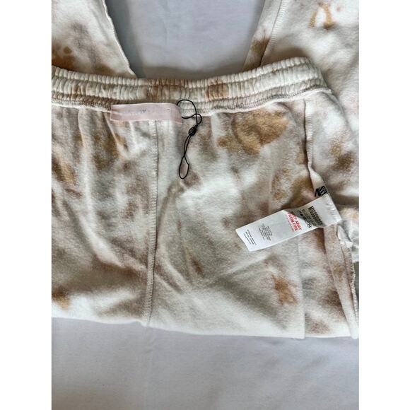 Playboy x Missguided Tie Dye Joggers Sweatpants Beige Tan Logo Loungewear - Picture 9 of 16